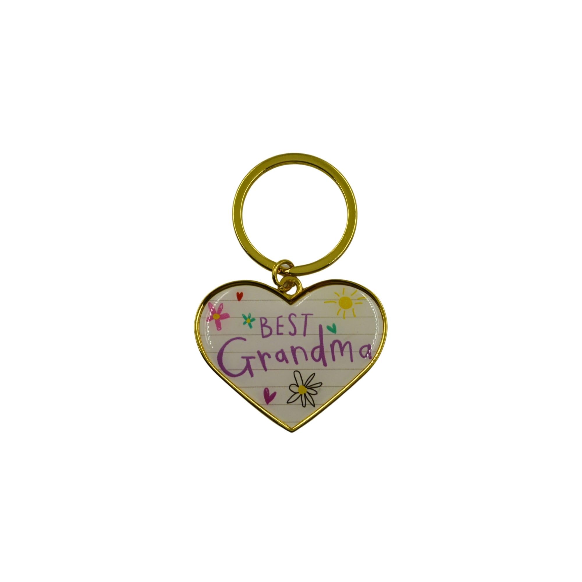HOX Scribbles Metal Keyring - Grandma