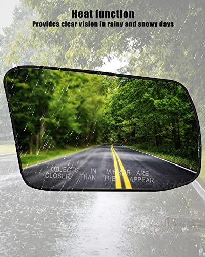 Passenger Side Heated Mirror Glass With Rear Holder Fit For Nissan Altima Sentra 2013 2014 2015 2016 2017 2018, Side Mirror Glass Replace 963653Th0A #TOP2