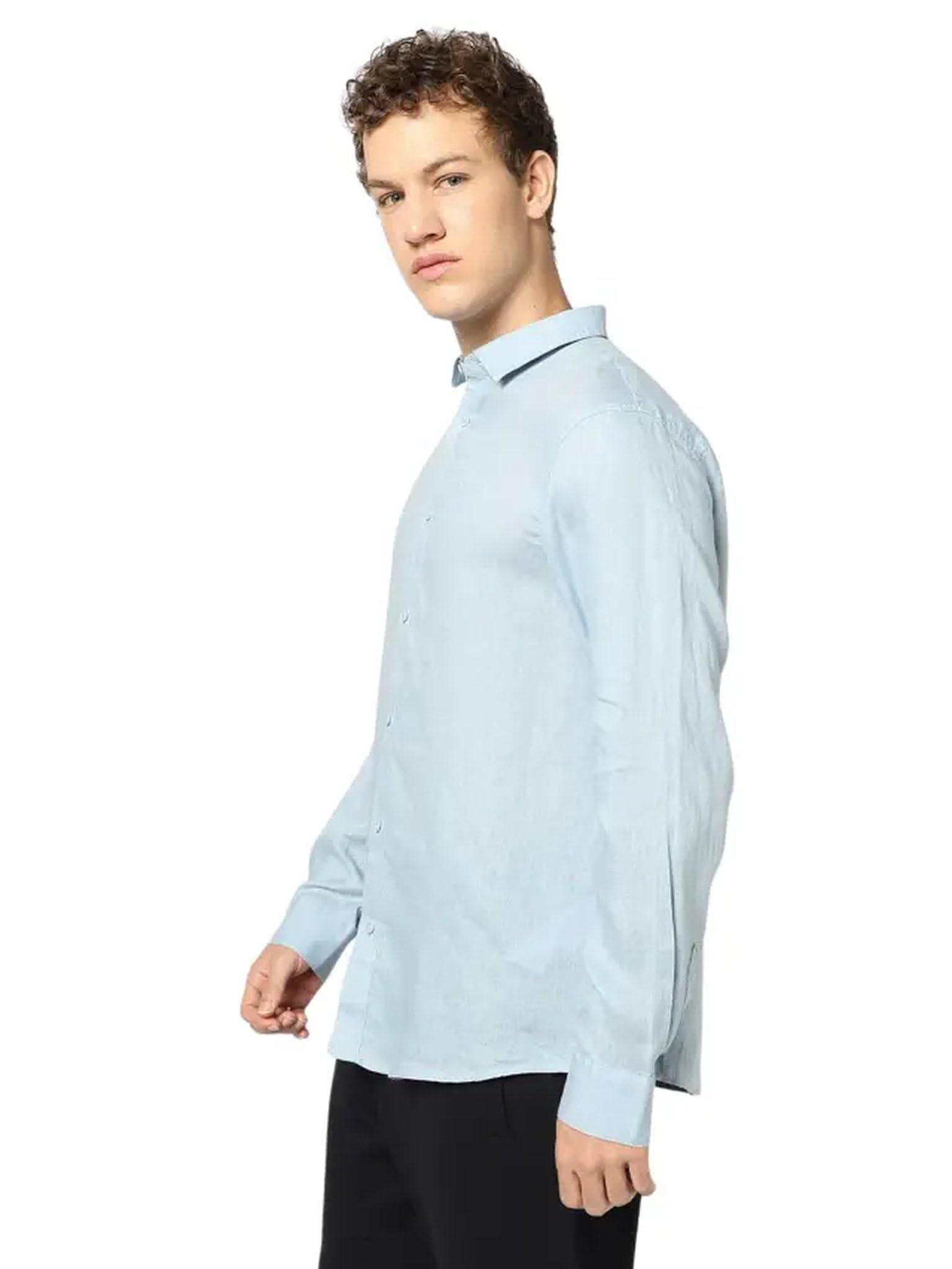 Armani Exchange A|X Camisa Hombre de lino de corte clásico XM001221AF14619 8059659692588 - XS