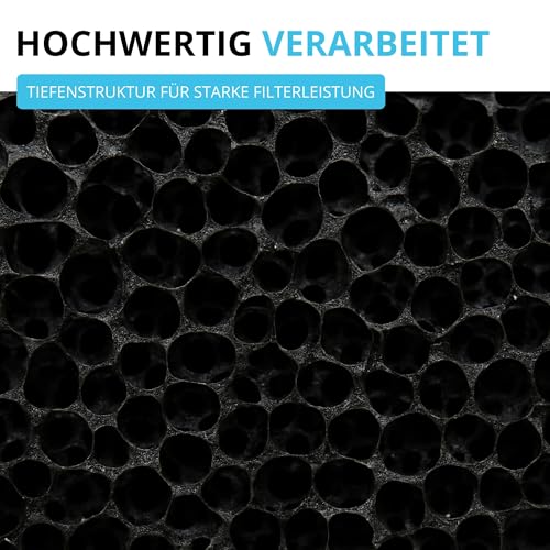 Filterwelt Ersatzfilter passend für SOG Abgassystem | Aktivkohlefilter Kompatibel mit Thetford Türvarianten | Schwammfilter 128×99×22mm | Ersatzteil Nr. 517 000 1 | Filtermatten gegen Gerüche