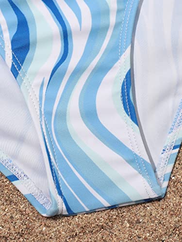 SHENHE Girl's 2 Piece Bikini Set Summer Cute Strap Allover Print Bathing Suit Swimsuit4