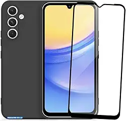 Capa Case Anti Queda Para Samsung Galaxy A15 5g +pelicula 3d Capa Aveludada Premium