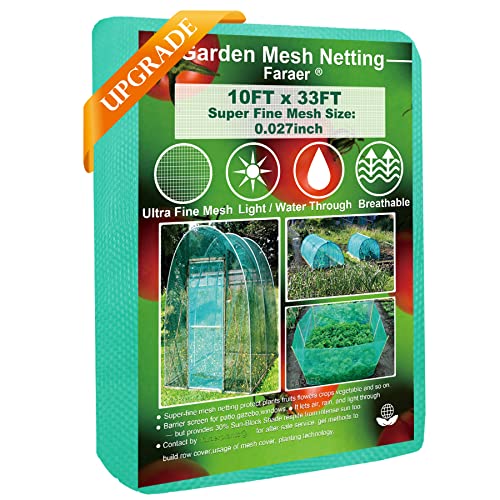 Garden Barrier Netting, Plant Covers 10x33ft Extra Fine...