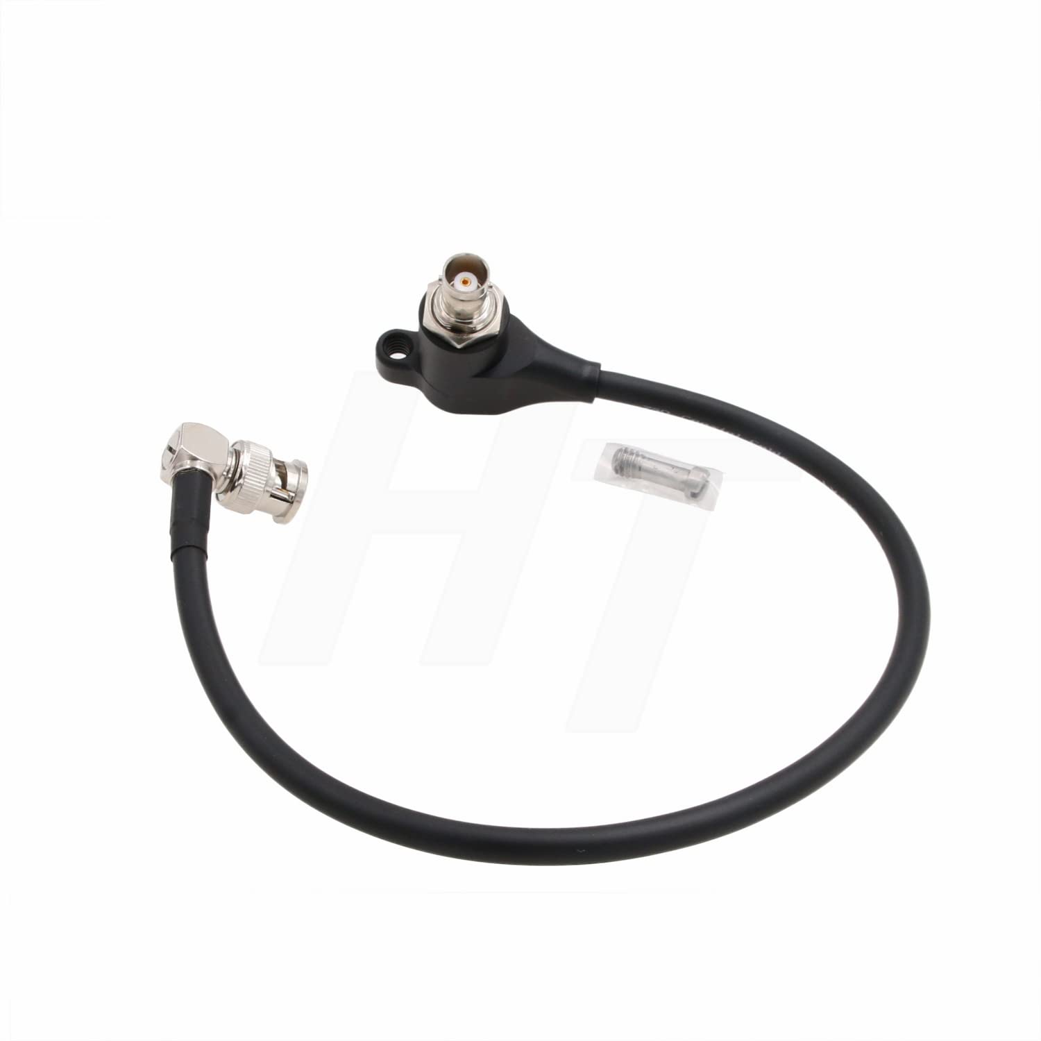 HangTon 12G 3G HD 90 gradi ad angolo retto BNC Cable SDI Protector Surge Surge Circuit Protection per RED Komodo Alexa Blackmagic Camera Atomos Monitor (Nero)