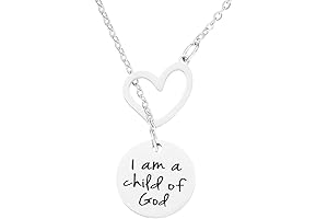 LDS Baptism Gifts for Girls: "I am a Child of God" Baptism Necklace