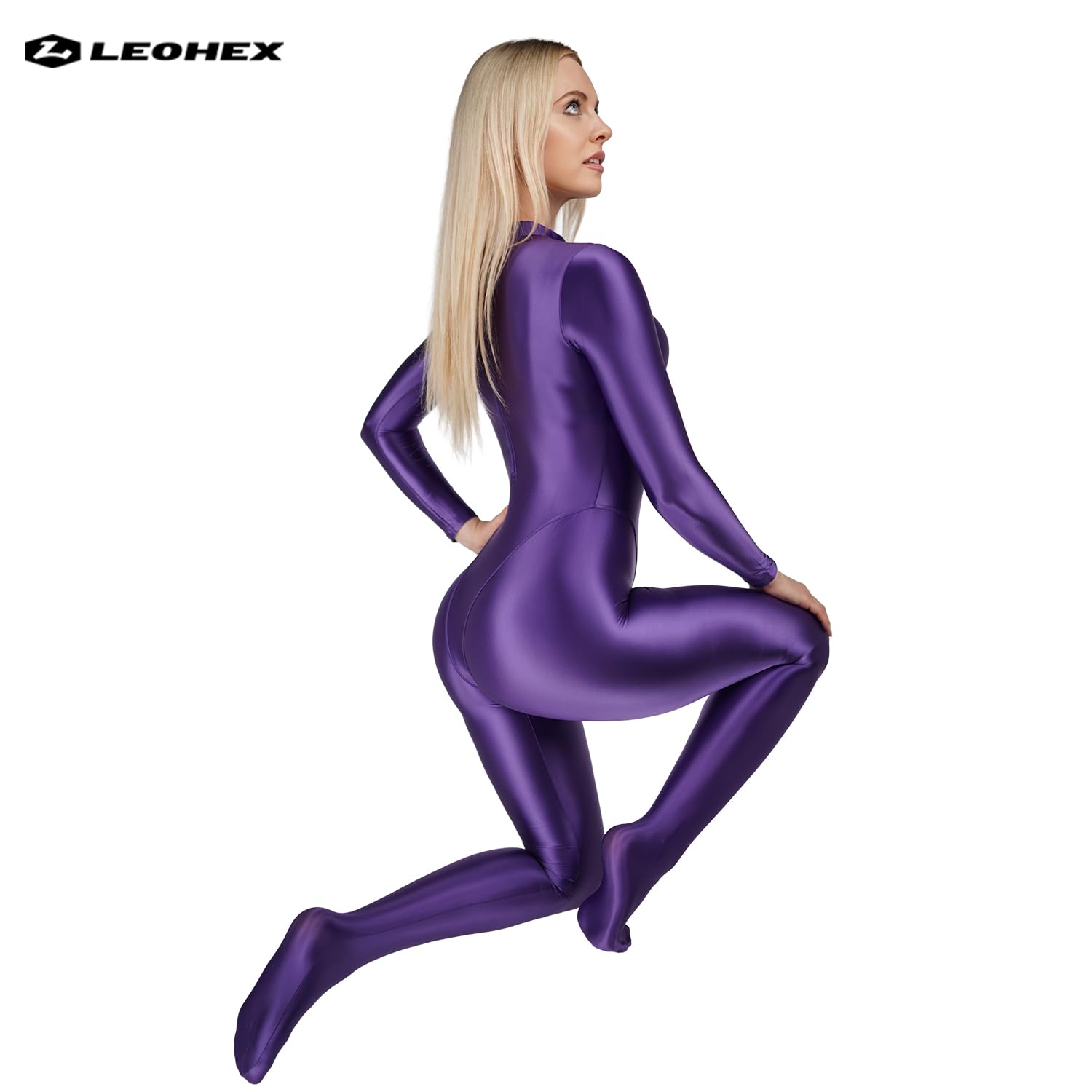 LEOHEX Combinaison intégrale Zentai pour femme - Tissu amélioré - Haute élasticité - Doux et confortable