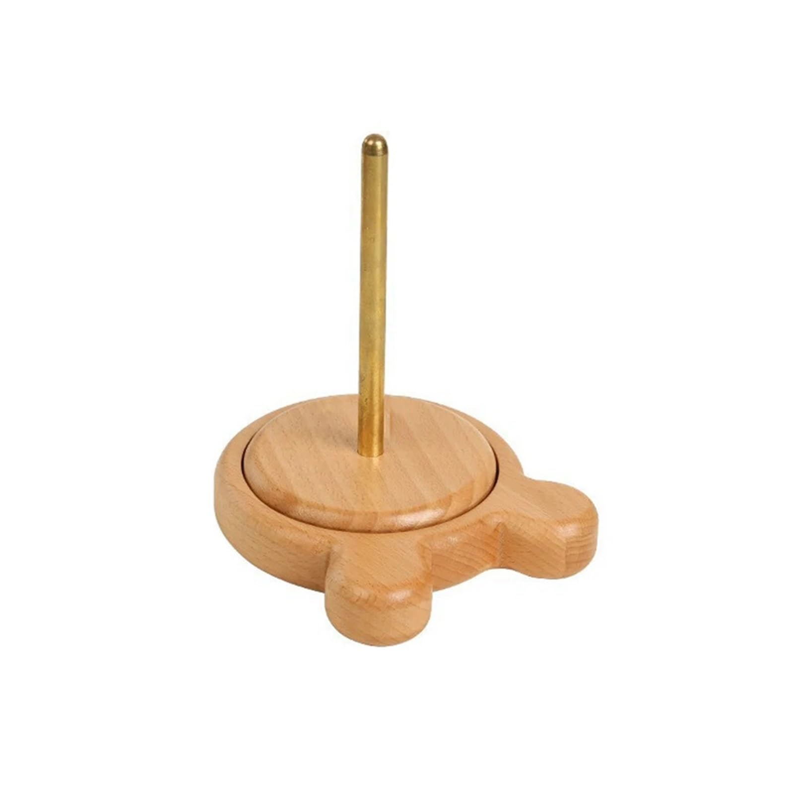 Soporte de hilo madera, herramientas giratorias for tejer, accesorios ganchillo for principiantes, soporte, carrete coser, herramienta enrolladora bolas para Hilo(Type B)