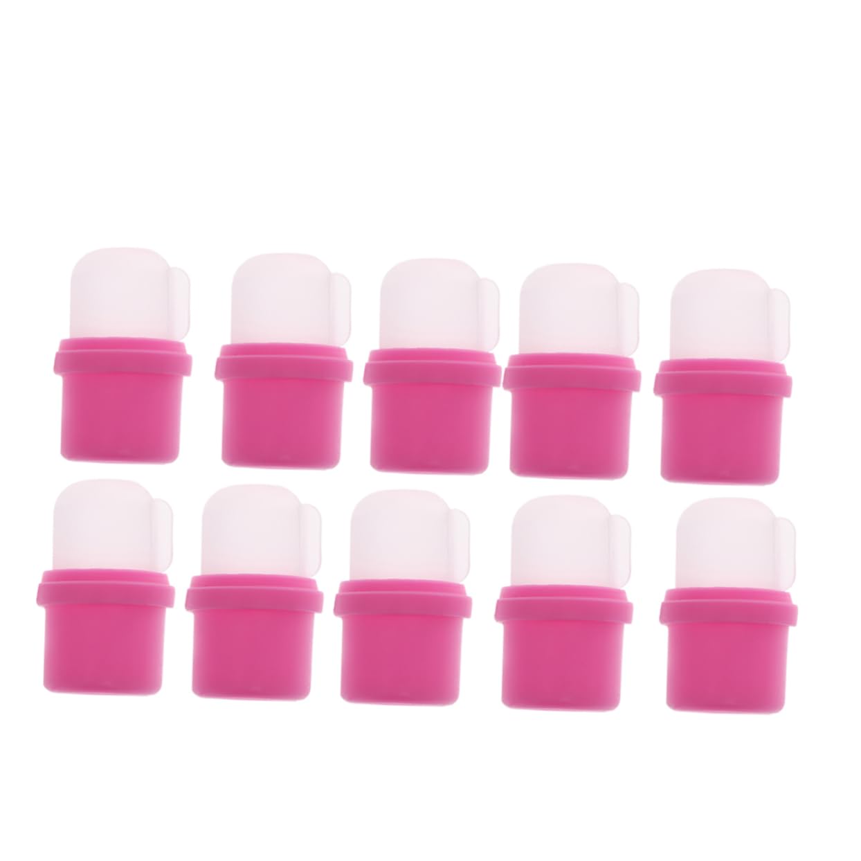 Gogogmee 2sets Professional Nail Soaker Covers Nail Polish Remover Kit Removal Sets Soak off Caps 10pcs*2