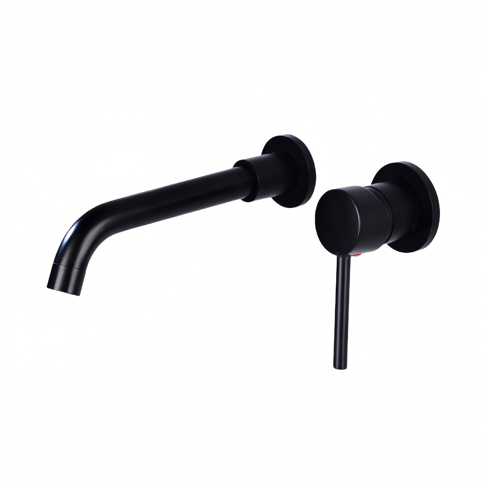 ZYCHSJXA All-Copper Concealed Hot and Cold -Control Water Washbasin 360° Rotating Faucet (Black)