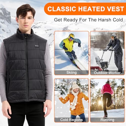 Chaleco calefactor hombre 15 zonas Amiable con calor electrico continuo 6