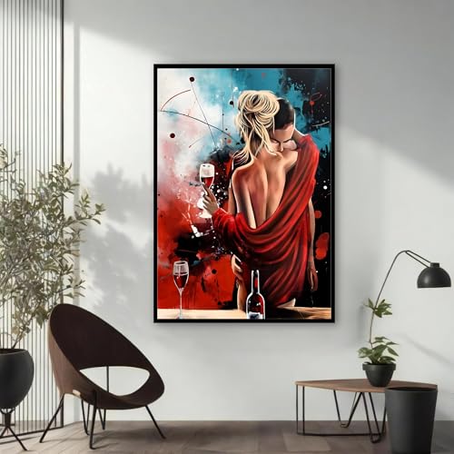 Tableau sur toile couple romantique, le cadeau vintage idéal pour la maison - 2