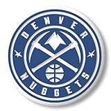 Logo Denver Nuggets par Classic Magnets, 5,6 x 5,6 cm, souvenirs et cadeaux de collection de la NBA fabriqués aux États-Unis