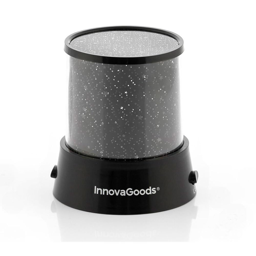 InnovaGoods® Luz nocturna infantil, Proyector estrellas ayuda a relajar y a conciliar el sueño, Decoracion habitacion 2 modos de iluminacion, luz nocturna quita miedo, lamparas de mesita de noche.