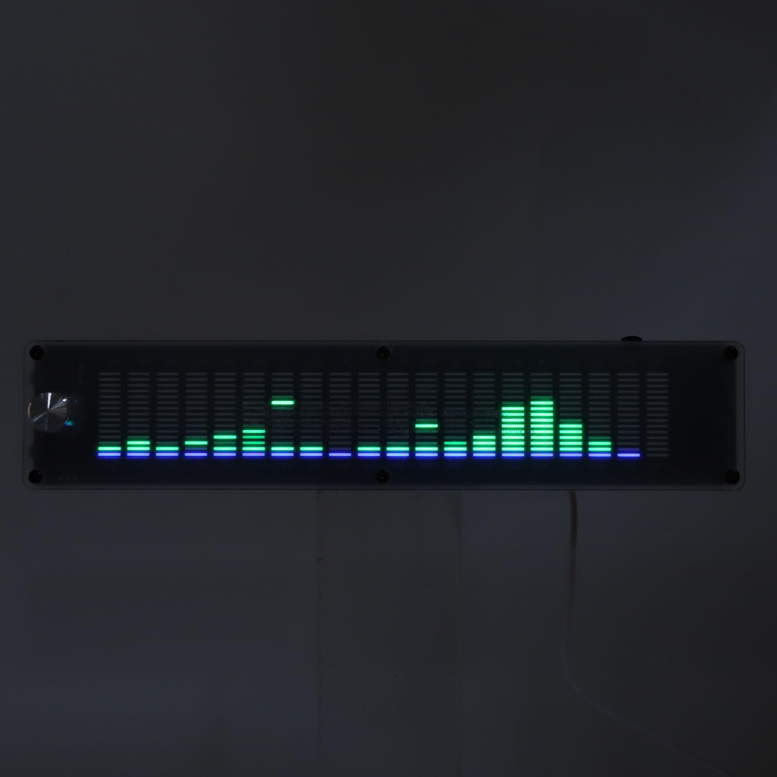 Gedourain Analyseur de Musical, Performances Améliorées, écran LCD 15 Bandes, égaliseur Sonore pour Musicien Professionnel