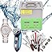 Myjka UltradźWięKowa,10l 40 Khz Profesjonalny UltradźWięKowy śRodek do Czyszczenia BiżUterii,Maszyna do Czyszczenia Z Koszem do Czyszczenia BiżUterii,Srebro,PierśCionki,Coinv
