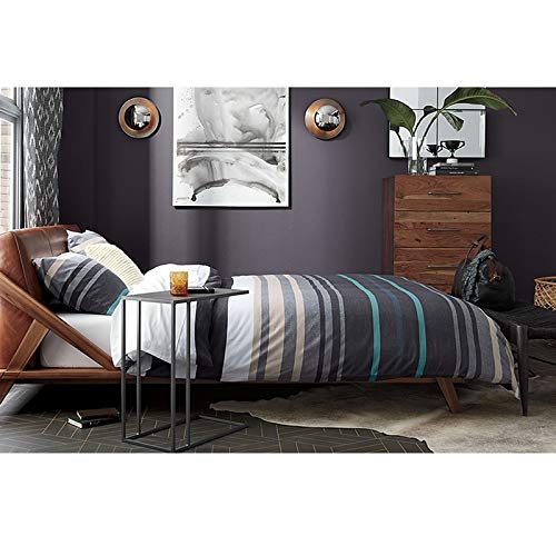 WANWEN Wohnzimmer Schmiedeeisen Goldener Beistelltisch Kreativer Ecktisch Moderner Kleiner Couchtisch aus Metall Abnehmbarer Sofa-Beistelltisch Computertisch (Color : A) Little Surprise – Bild 5