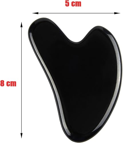 Miniatura 4 de Rascador de gouache de jade de piedra natural, cuarzo rosa, herramientas de Gua Sha, masajeador de cuello para levantamiento de cara, belleza y