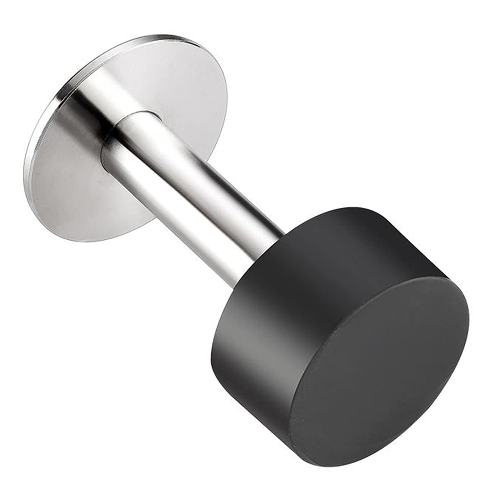 Ograniczniki drzwiowe, 4pcs,Odbojnik do drzwi montowany na ścianie odbojnik chromowany srebrny wytrzymały zderzak ze stali nierdzewnej gumowy(60mm)