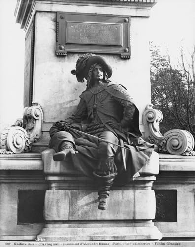 Impression Moderne Alexandre Dumas par Gustave Doré pour Décoration Murale Salon et Bureau