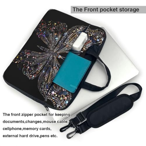 Bolso Tote para Laptop con Estampado de Mariposa 14 pulgadas miniatura 4
