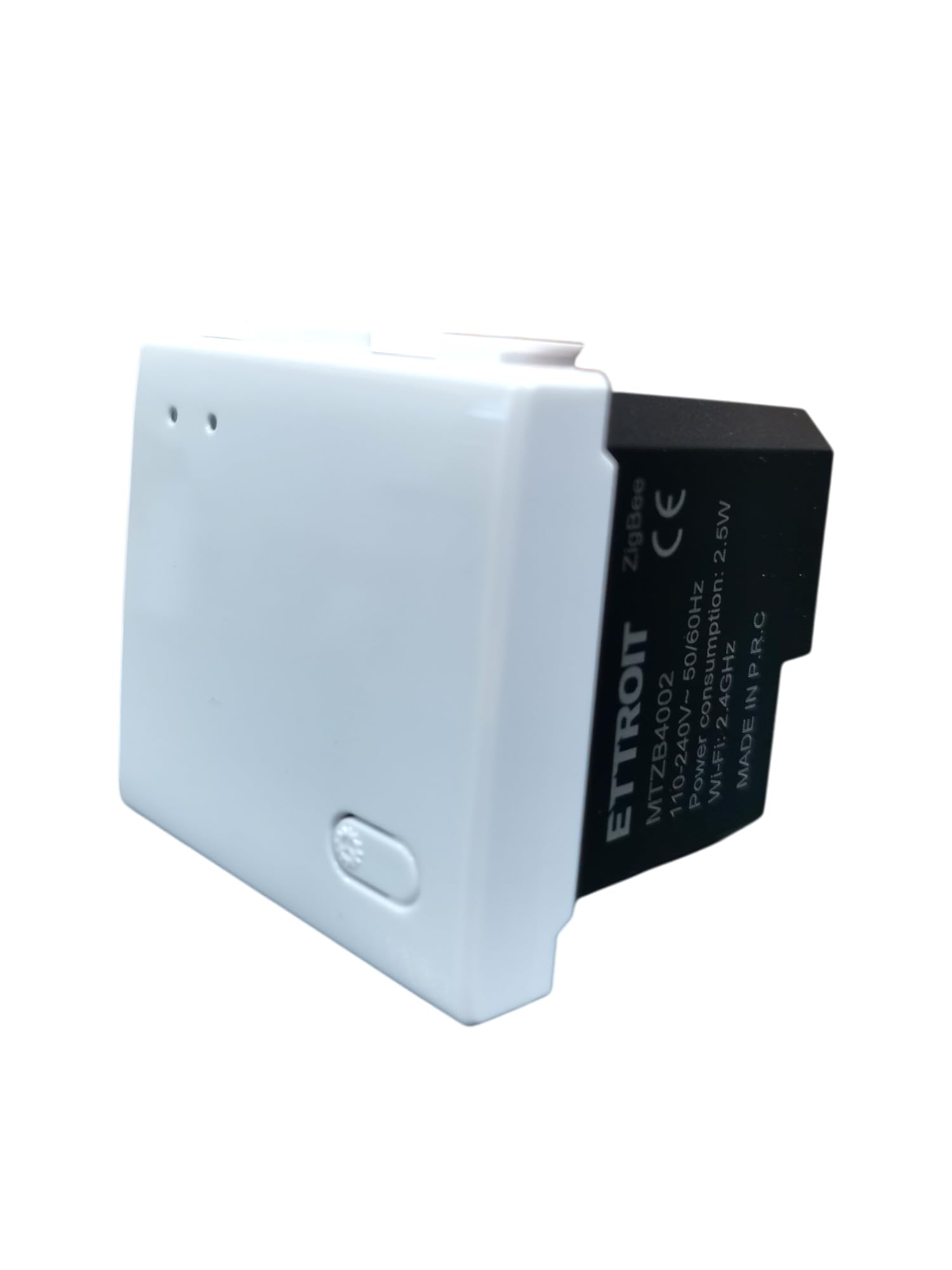 Elektronova Gateway zigbee smart Wifi frutto modulo ad incasso compatibile con supporti Bticino Matix bianco