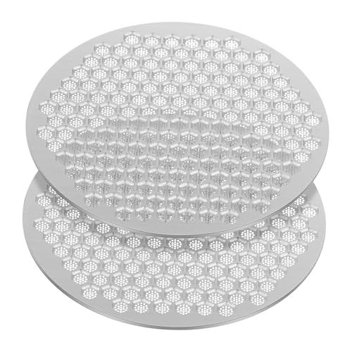 INOOMP 2 pièces Filtre à Café Maille Inox Réutilisable Épaisseur pour Expresso Écran Anti-éclaboussures Compatible Machines Café Accessoire pour Extraction
