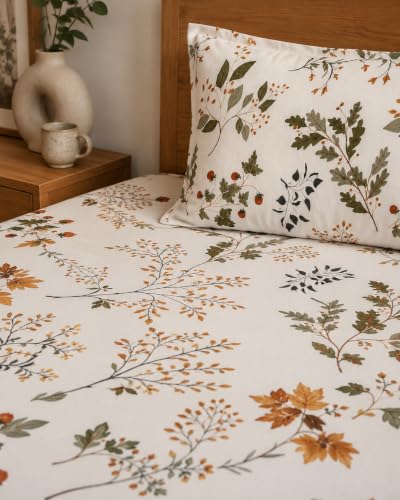 Image of LOOMLYFE Microfiber Soft Cotton Single Bed Bedsheet for Diwan Bed, Size 60 Inches X 90 Inches, 152 X 230 cm with 1 Large Size Pillow Covers Without Joint - WhiteMaple