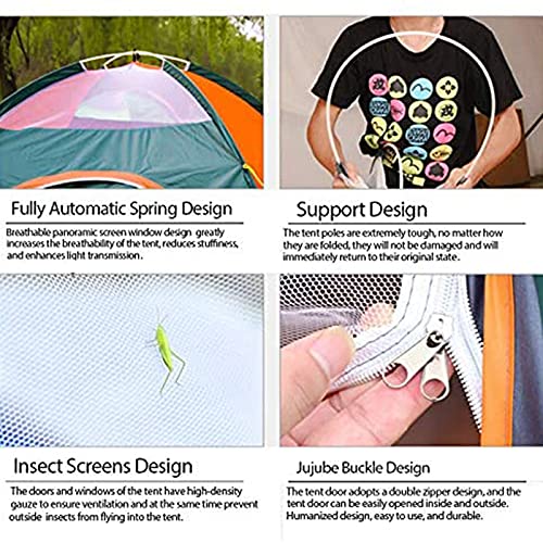 Carpa de camping instantánea para 2 personas ligera y portátil miniatura 5