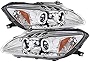 Carpartsinnovate For Honda 00-03 S2000 S2K AP1 Clear LED Halo Projector Headlights Headlamps Pair
