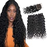 2. Color del pelo: negro natural de color puro, el encaje es de color marrón medio, muy cerca de la piel, se ve más natural
