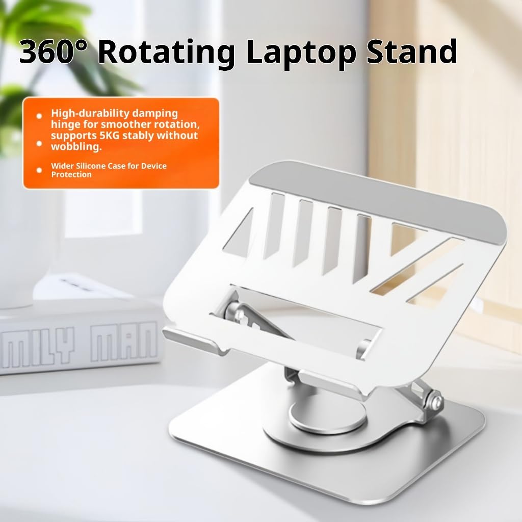 Soporte multiángulo para laptop, ventilación de refrigeración, soporte plegable de altura ajustable