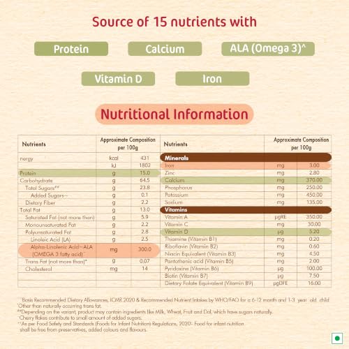 Image of CERELAC Baby Food Multigrain & Fruits No Refined Sugar 12 Months+ 300g
