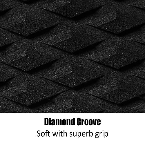 image for Abahub 3 Piece EVA Surfboard Deck Traction Pads with Kicker for Stomp 
