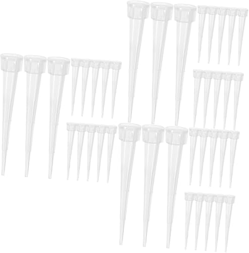 COHEALI 150 Pcs Flower Mud Holder Plastic Tubes with Lids Plastic Water Bottles Artifical Flower Arrangements Flower Tubes for Fresh Flower Water