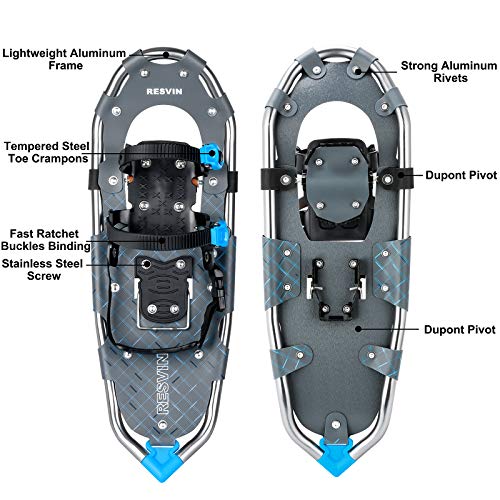image for RESVIN Snow Shoes, Lightweight Aluminum Snowshoes for Men and Women, A