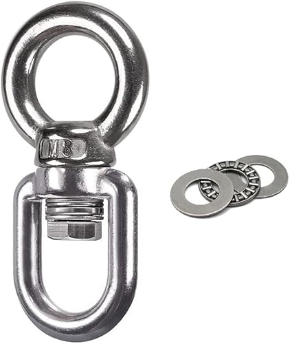 Cojinete giratorio giratorio de 360° con capacidad de 820 libras, accesorios de conexión de suspensión seguros y confiables para columpio, hamaca de