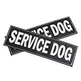 EzyDog Side Badge - Clearly Identifies Your Dog When Wearing the Convert Dog Harness - Set of Two Badges (Service Dog, Large)