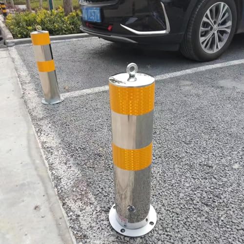 パーキング・バー 耐久性の高い交通識別ポスト、私道、交通注意区域用の警告標識バリアコーン)(1pc,W 17 x H 60cm (6 5/8 x 23 5/8in))