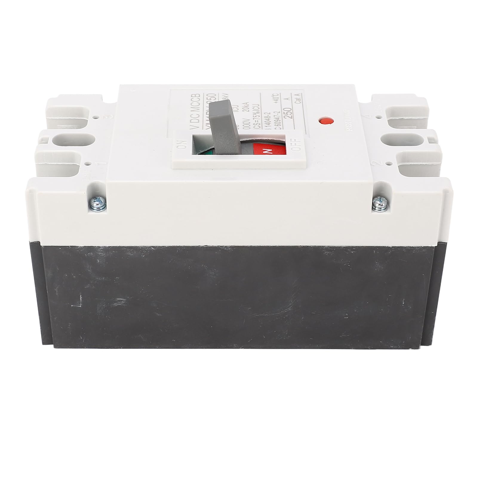 Hyuduo DC-Leistungsschalter, 2P-Stromkreisschutzschalter mit Geformtem Gehäuse, 1000 V, 250 A, 20 KA, mit Silberlegierungskontakt und 8 KV Uimp für Solar-PV-Batteriesysteme und DC-Stromverbraucher