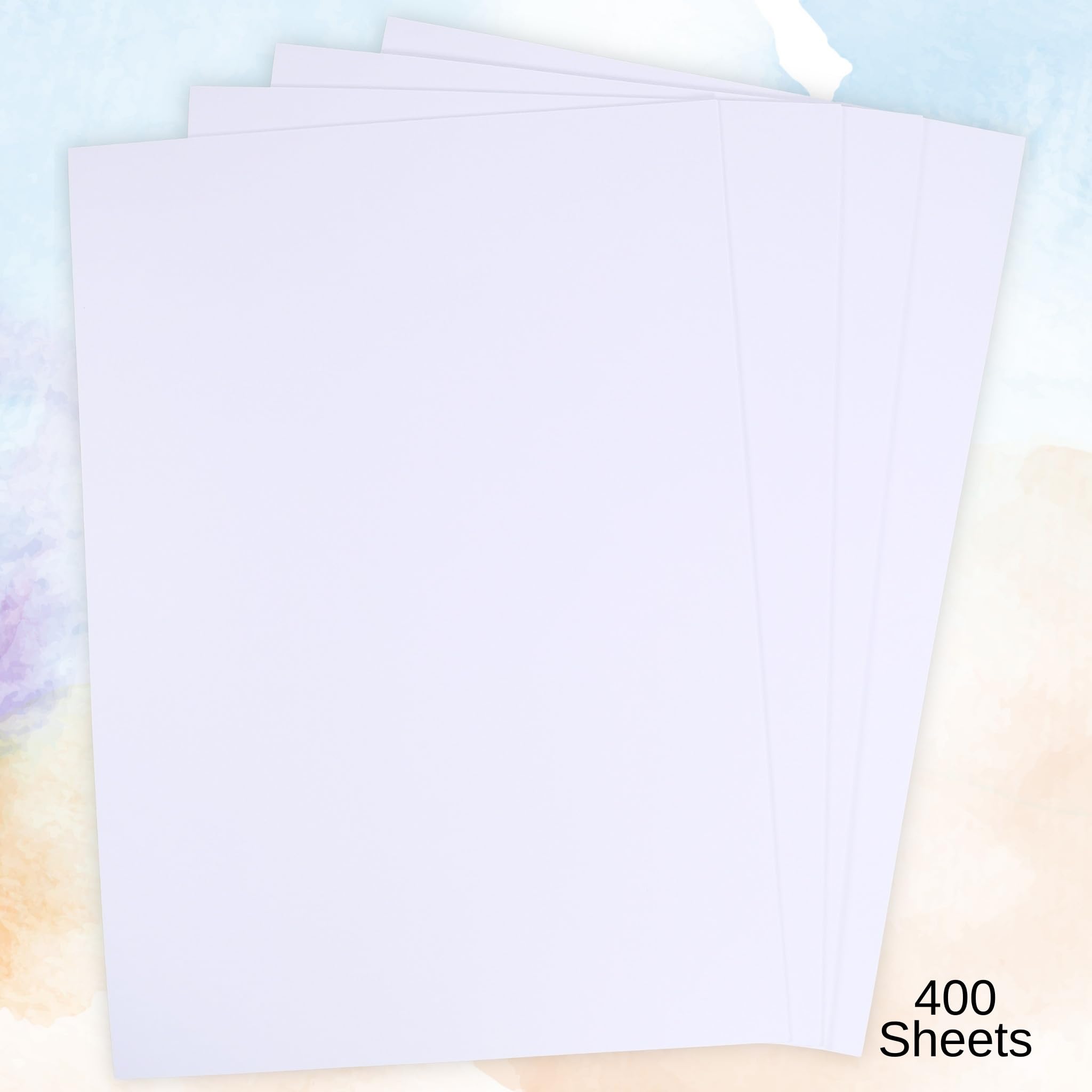 BCreativetolearn A4 White Card 400 Sheets 180gsm Pack Smooth Thin White Card for Drawing Display Mounting, Card Making - Image 2