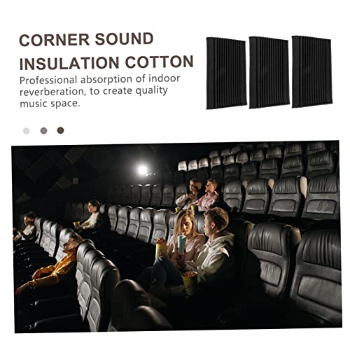 3Pcs Gear Shape Soundproof Sponge para Espacio Musical Interior Negro miniatura 4