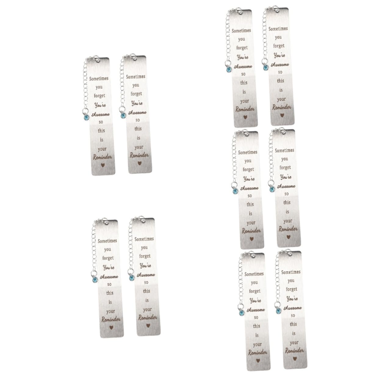VILLCASE 5 Set Segnalibro Trasversale Segnalibri Personalizzati Pagina Insegnanti Segnalibro Per Accessori Per Ufficio Per La Lettura Metallo 2 Pezzi * 5