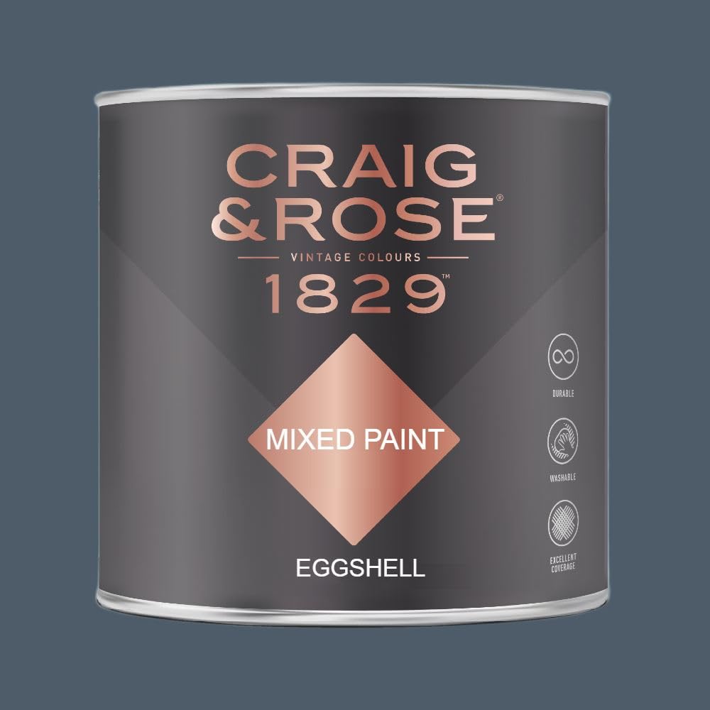 Paint Stop Mixed Colour Craig & Rose 1829 Eggshell Paynes Grey 750Ml
