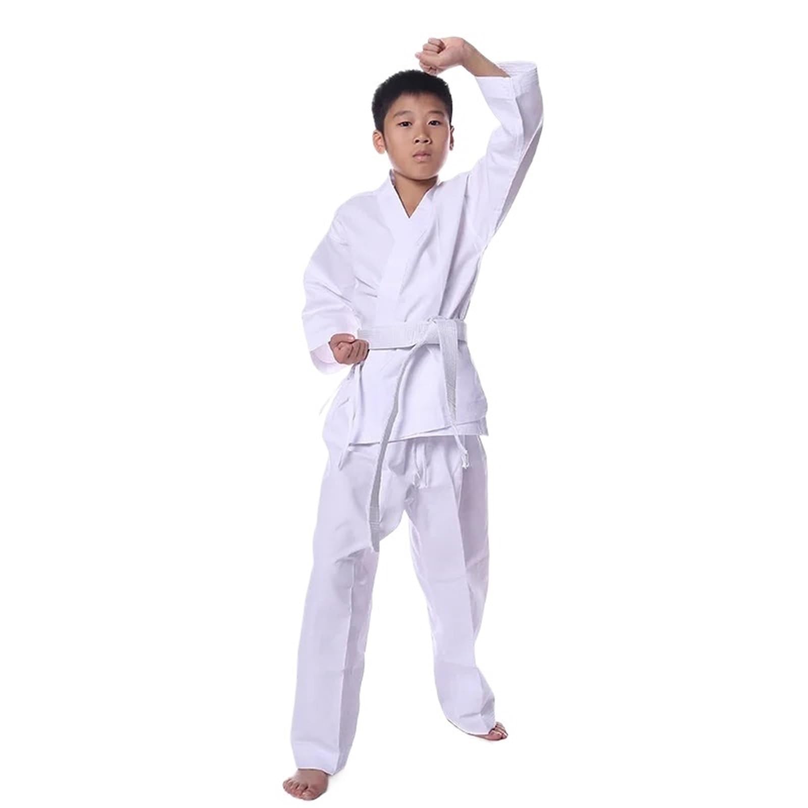 Ropa Deportiva de Taekwondo, Trajes de Karate for niños, Trajes de Entrenamiento Deportivo, Uniforme de Karate for Adultos, Trajes de Judo, Ropa para Formación, Rendimiento(150)