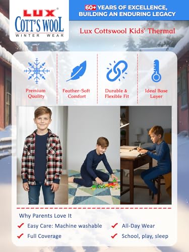 Image of Lux Cott's Wool Boys Thermal Set
