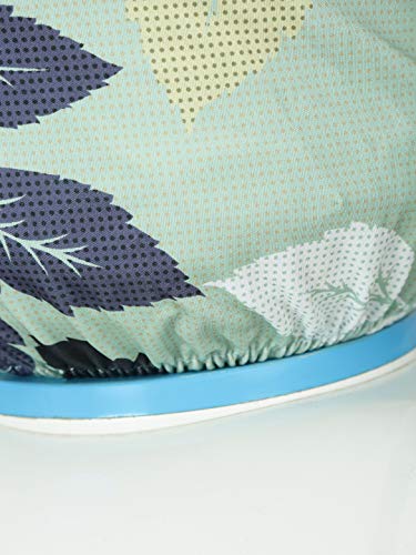 Image of Cortina Printed Water Can Cover | Dispenser Bottle Protector | Polyester Material | Elastic Closure | Environmental Friendly | Digitally Printed | 45cm x 42cm x 43cm | 20 Lts | 2Pc | Grey & Green