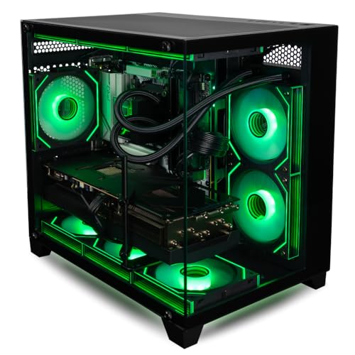 Image of Panorama Gaming PC (GeForce RTX 4090, 12-Core Ryzen 9 9900X CPU, 96GB DDR5 RAM, 2TB Gen4 SSD + 6TB HDD, Water-Cooled, WiFi 6E + BT, W11 Home) Best 2024 Prebuilt RGB Tower Desktop Computer for Gamers