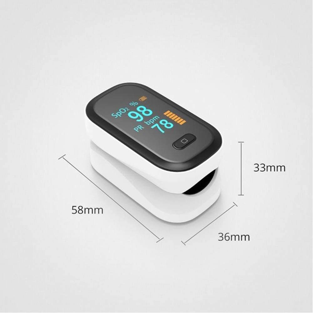 CheungLee Fingertip Pulsoximeter - Tragbares Blutsauerstoffsättigung Monitor - Impulszähler Rate Sättigung Oximeter-Monitor - für Sport/Luftfahrt/Startseite