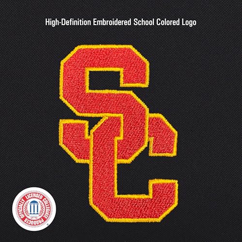 Image of JanSport NCAA Officially Licensed Backpack, USC Trojans, Superbreak Plus with Padded 15'' Laptop Sleeve, Spacious Computer Bag for Men & Women, Durable Daypack with Bottle Pocket, Black