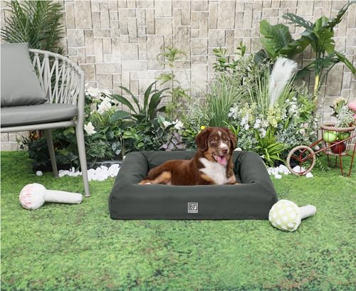 Bestfor Orthopaedic Pet Bed. Removable Waterproof Cover, Cooling Gel Memory Foam, Eggcrate Style, Dog Bed and Bolster Sofa, Full Spine Support, Non-Skid Bottom, Ideal for Crates, Soft and Cozy Large - Image 5